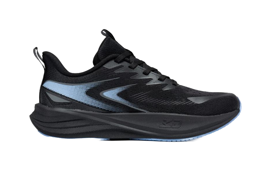 361° Speed Surge Float 1.0 Abrasion Resistant Breathable Slip Resistant Low top Casual Running Shoes Men's Black Blue 