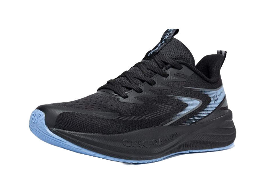 361° Speed Surge Float 1.0 Abrasion Resistant Breathable Slip Resistant Low top Casual Running Shoes Men's Black Blue 