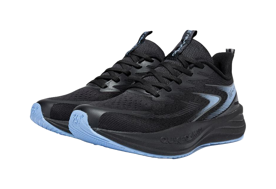 361° Speed Surge Float 1.0 Abrasion Resistant Breathable Slip Resistant Low top Casual Running Shoes Men's Black Blue 