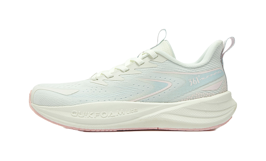 361° Speed Surge Float 1.0 Slip Resistant, Abrasion Resistant, Breathable Low top Running Shoes Women's White Blue Pink 