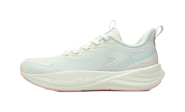 361° Speed Surge Float 1.0 Slip Resistant, Abrasion Resistant, Breathable Low top Running Shoes Women's White Blue Pink 