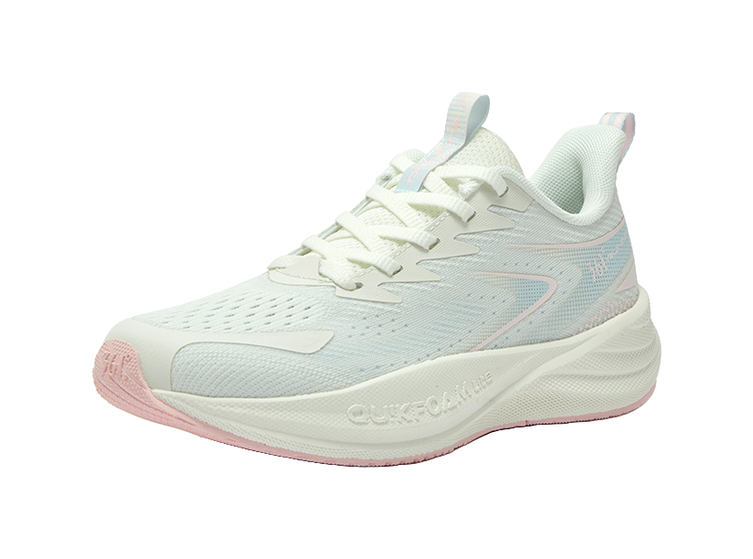 361° Speed Surge Float 1.0 Slip Resistant, Abrasion Resistant, Breathable Low top Running Shoes Women's White Blue Pink 