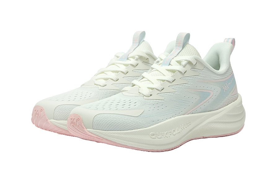 361° Speed Surge Float 1.0 Slip Resistant, Abrasion Resistant, Breathable Low top Running Shoes Women's White Blue Pink 