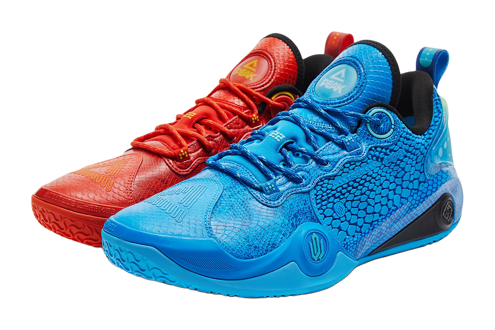 Peak Andrew Wiggins AW3 "Red Blue Mismatched" ET51003A - Basketball Shoe Unisex