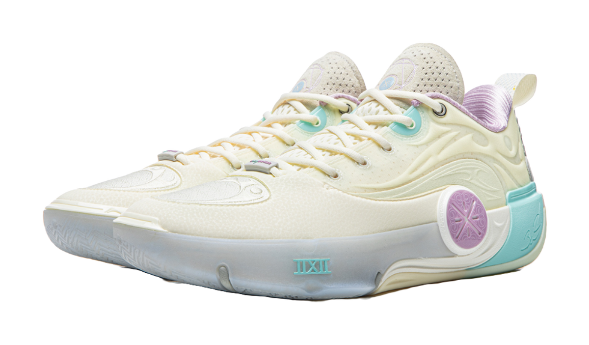 Li Ning WOW12 Low top Basketball Shoes Unisex Ecru  vjsneaker.com