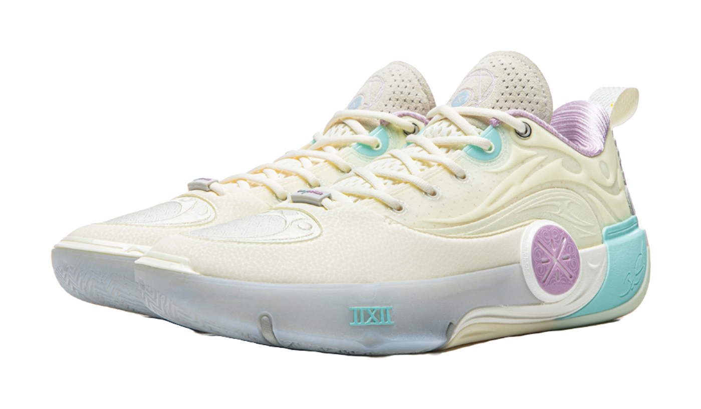 Li Ning WOW12 Low top Basketball Shoes Unisex Ecru  vjsneaker.com