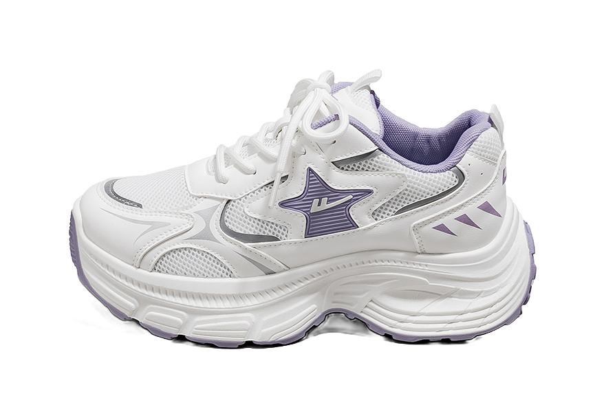 Warrior Low top Chunky Sneakers Women's Silver 