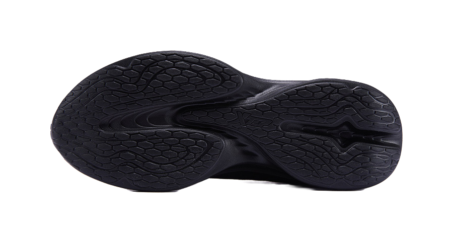 XTEP Hydrogen Wind Technology Cushioned Slip Resistant Abrasion Resistant Breathable Low Top Running Shoes Men's Black 