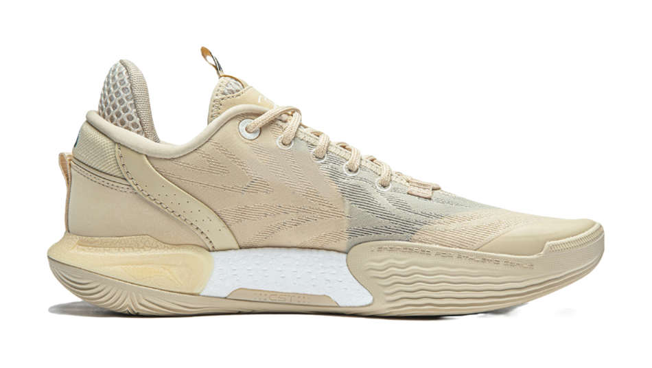 Li Ning All City 12 Basketball Shoes Mens Low top Light Milk Umber  VJSNEAKER