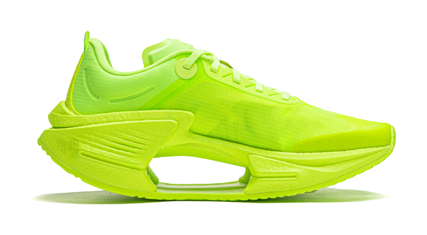Li Ning Shadow 3 Essential TPU Low top Shot Rubber FoamThermoplastic ElastomerTPU Running Shoes Mens Neon Green  VJsneaker