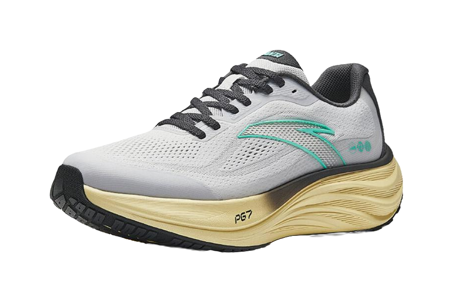 Anta Slip Resistant, Abrasion Resistant, Rebound Resistant Low top Running Shoes Men's Gray Cyan 