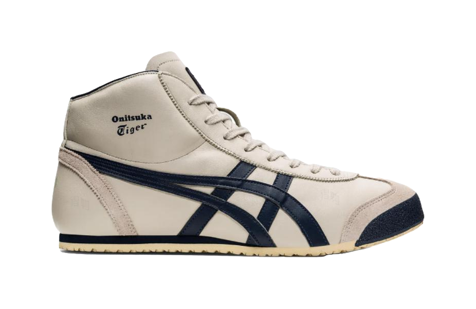 Onitsuka Tiger Mexico Mid Runner Birch Indian Ink  vjsneaker.com