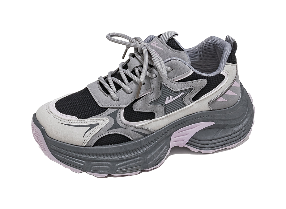 Warrior Low top Chunky Sneakers Women's Silver 