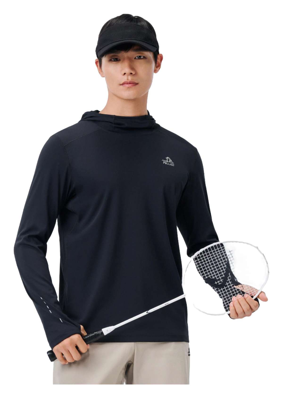 Boxi and PELLIOT City Outdoor Fast Drying Breathable Comfortable Antibacterial Running Fitness Clothing Sweat Absorbing and Moisture wicking Sports Top Bottom Versatile Long Sleeve Sweatshirt T-shirt for Men's Daily Commuting  vjsneaker.com