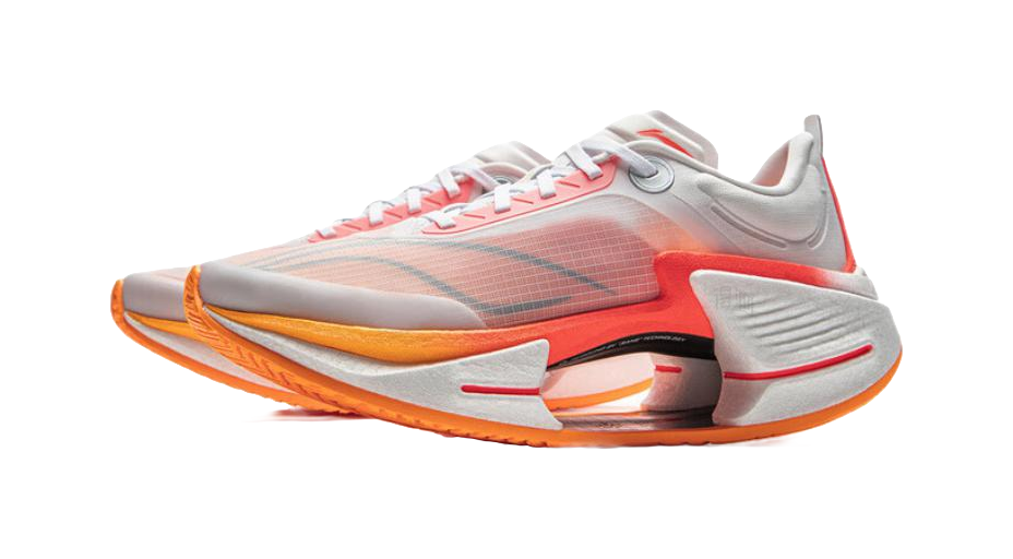 Li Ning Shadow 3 Essential TPU Low top Casual Racing Running Shoes Mens White Red  VJsneaker