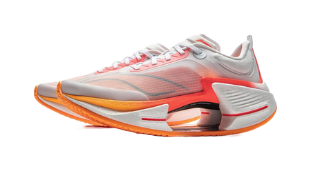 Li Ning Shadow 3 Essential TPU Low top Casual Racing Running Shoes Mens White Red  VJsneaker