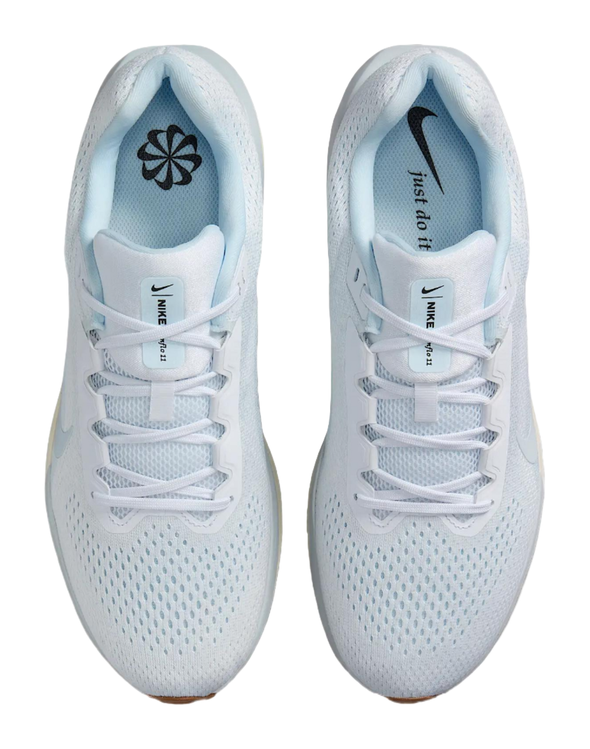 Nike Winflo 11 White Blue Tint Sail Black  vjsneaker.com