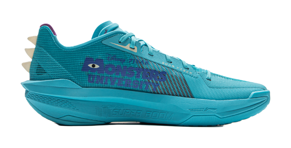 Disney x LiNing Ultra Light Cushioned Slip-Resistant Rebound Low-Top Basketball Shoes Mens Sea Teal  VJSNEAKER