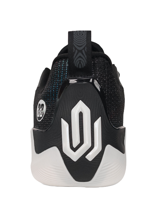 Peak state extreme Wiggins 4 comfortable and versatile fabric synthetic leather anti slip, wear-resistant, shock-absorbing low top basketball shoes for men, black and white  VJsneaker
