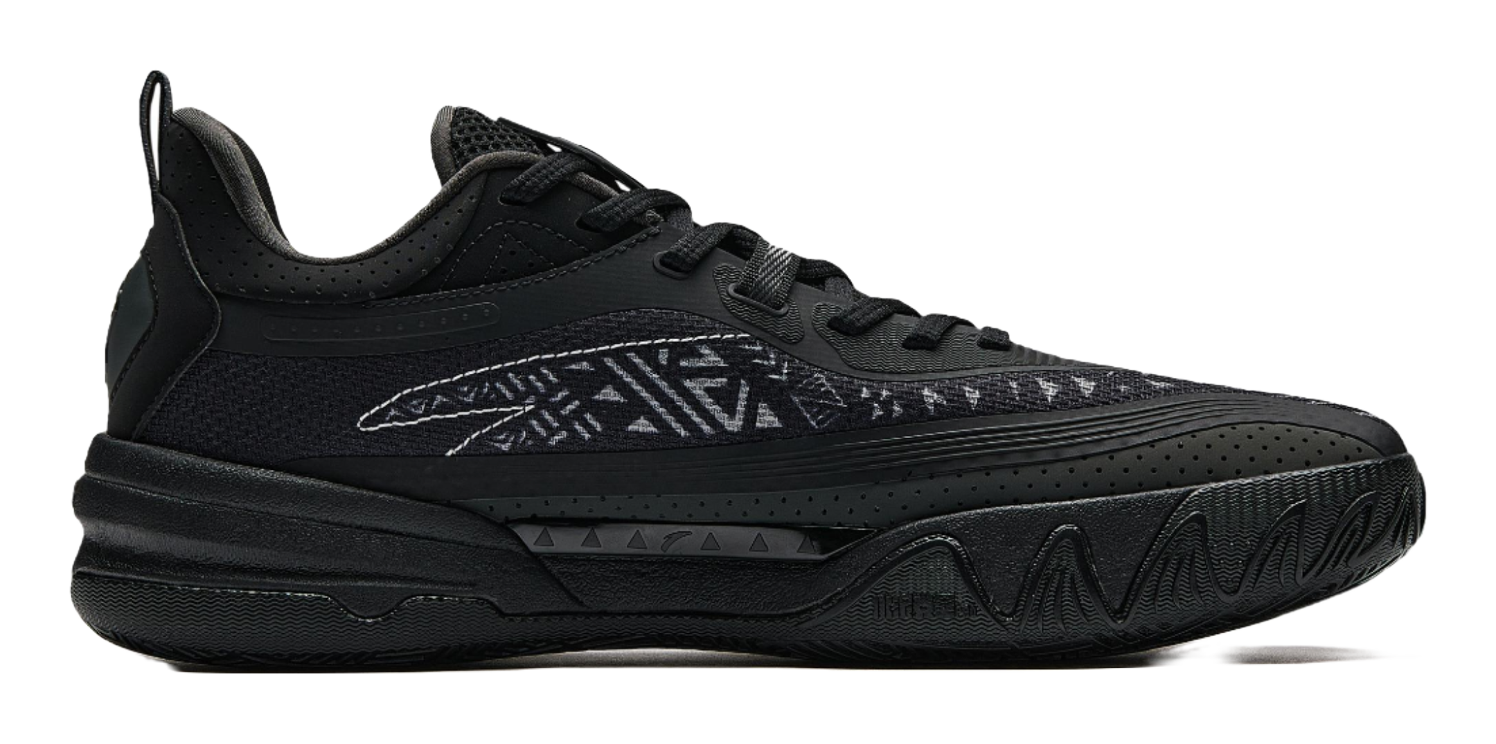 Anta KAI 1 TEAM "Black Warrior" 112541603R-6 - Kyrie Irving Basketball Shoe Unisex Black Gray