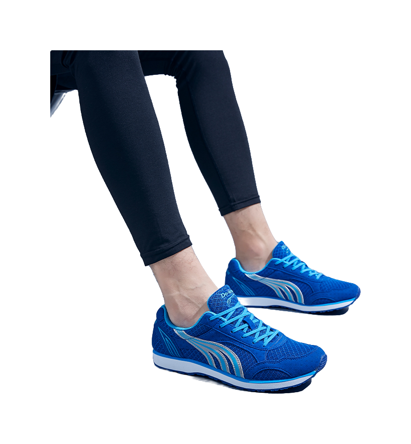 DO WIN Durable Breathable Low Top Running Shoes Unisex Blue 