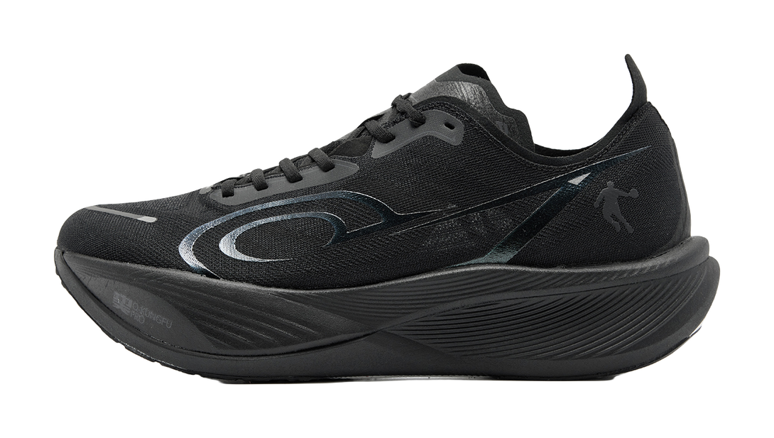 QIAODAN Feiying PB3 Enhanced Edition Running Shoes Men's Low top Black Iron Gray 