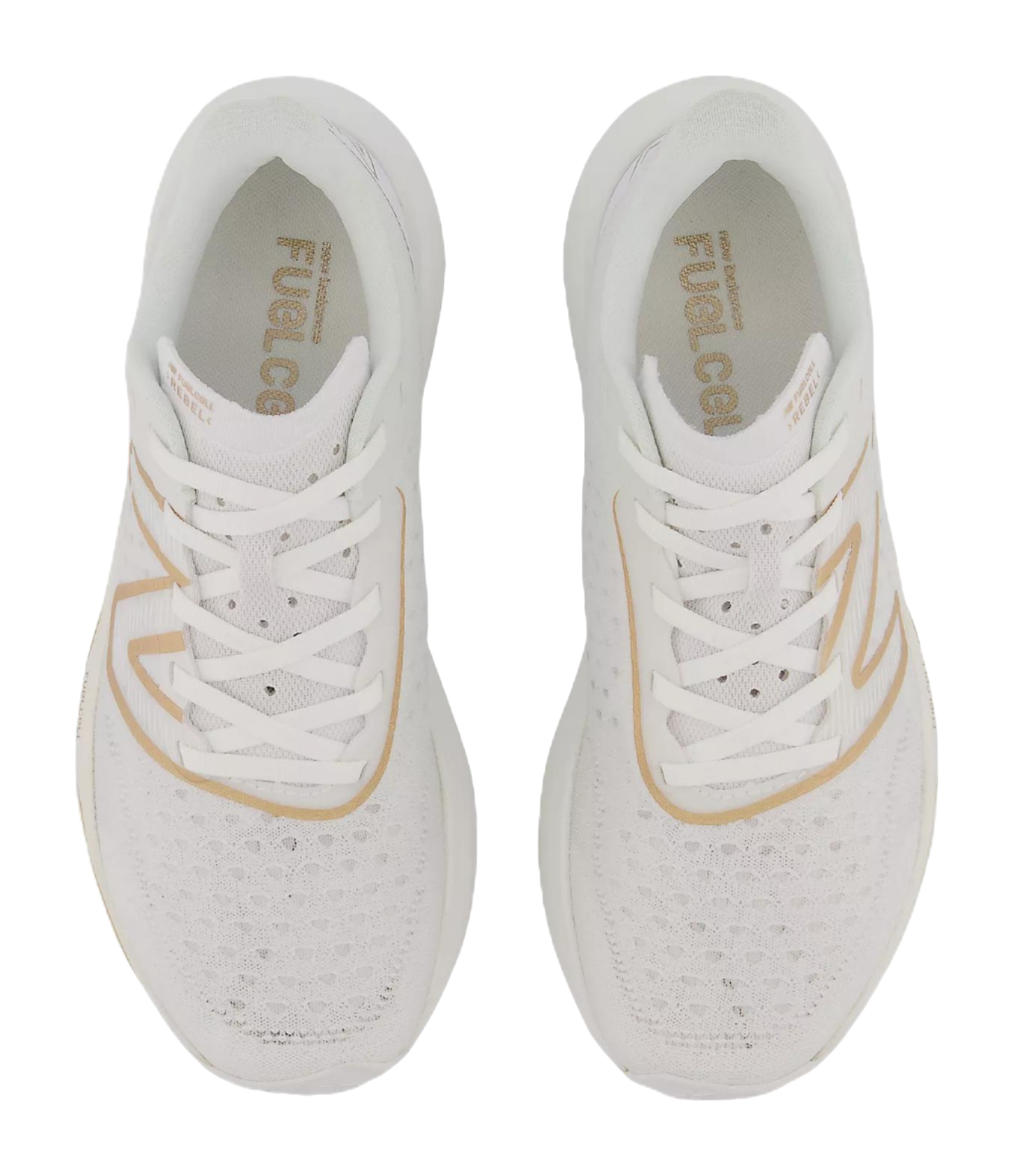 FuelCell Rebel Wmns New Balance v3 White Gold Metallic Womens  vjsneaker.com