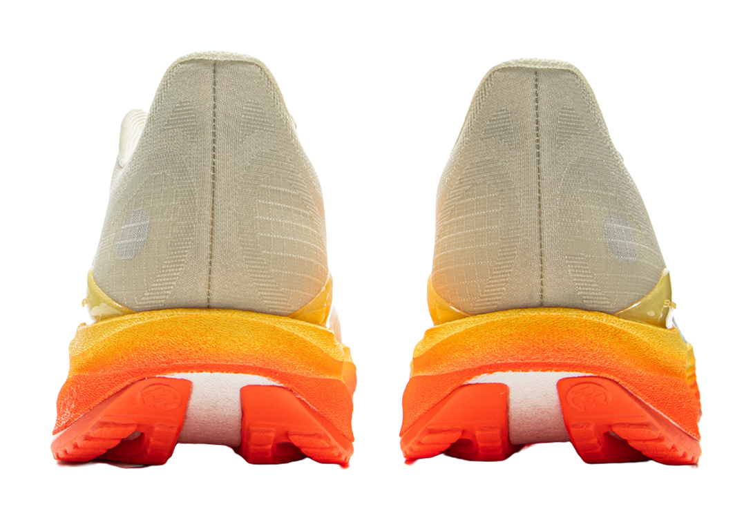 LiNing Super-Light 22 Cushioning Wear-Resistant Low-Top Casual Running Shoes Men's Beige Orange 