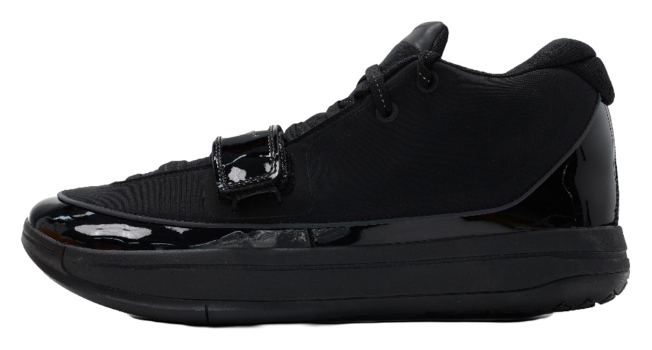 Serious Player Only Easy 1 Plus All Black mid top basketball shoes, unisex, pure black  vjsneaker.com