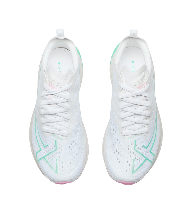 XTEP One Piece Molding 3 Running Shoes Women's Low top Neon Cherry Pink/Macaque Green 