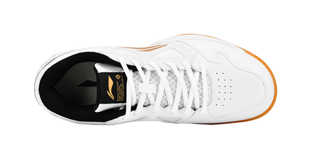 Li-Ning Light Feather Rocket Flash 2.0 "White/Gold" AYTT023-1 - Badminton Shoe Unisex