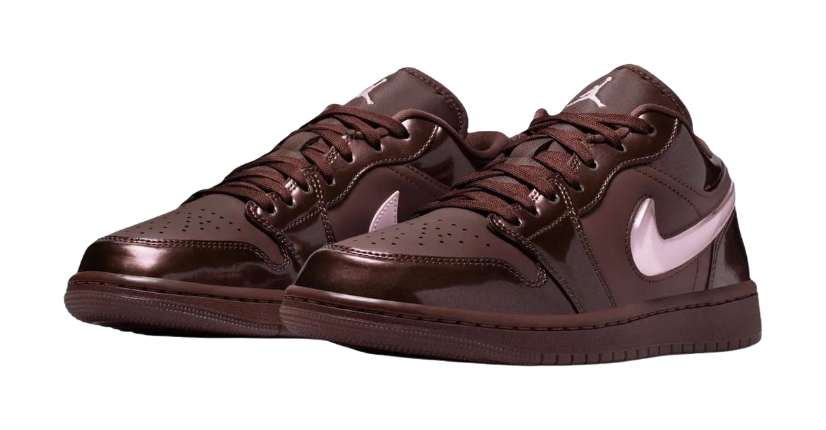 Jordan Air Jordan 1 Low top Vintage Basketball Shoes Womens Brown  vjsneaker.com