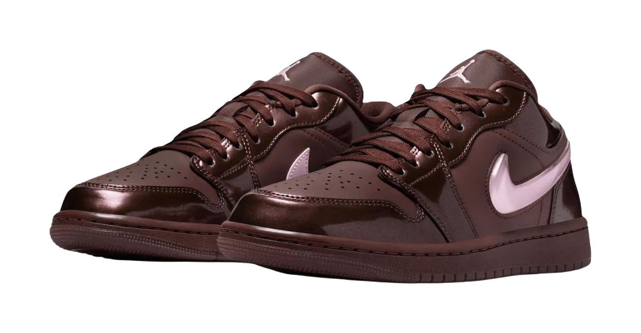 Jordan Air Jordan 1 Low top Vintage Basketball Shoes Womens Brown  vjsneaker.com