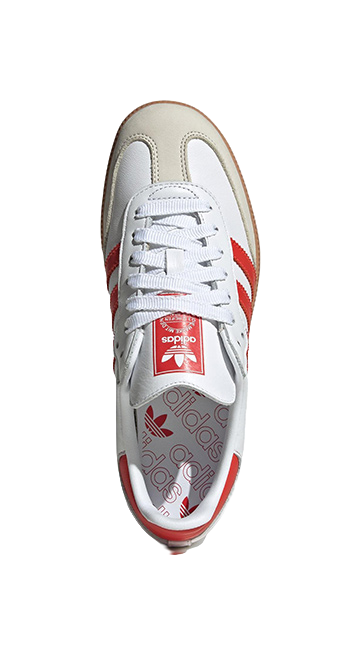 Adidas Samba OG White Solar Red Gum Womens  vjsneaker.com
