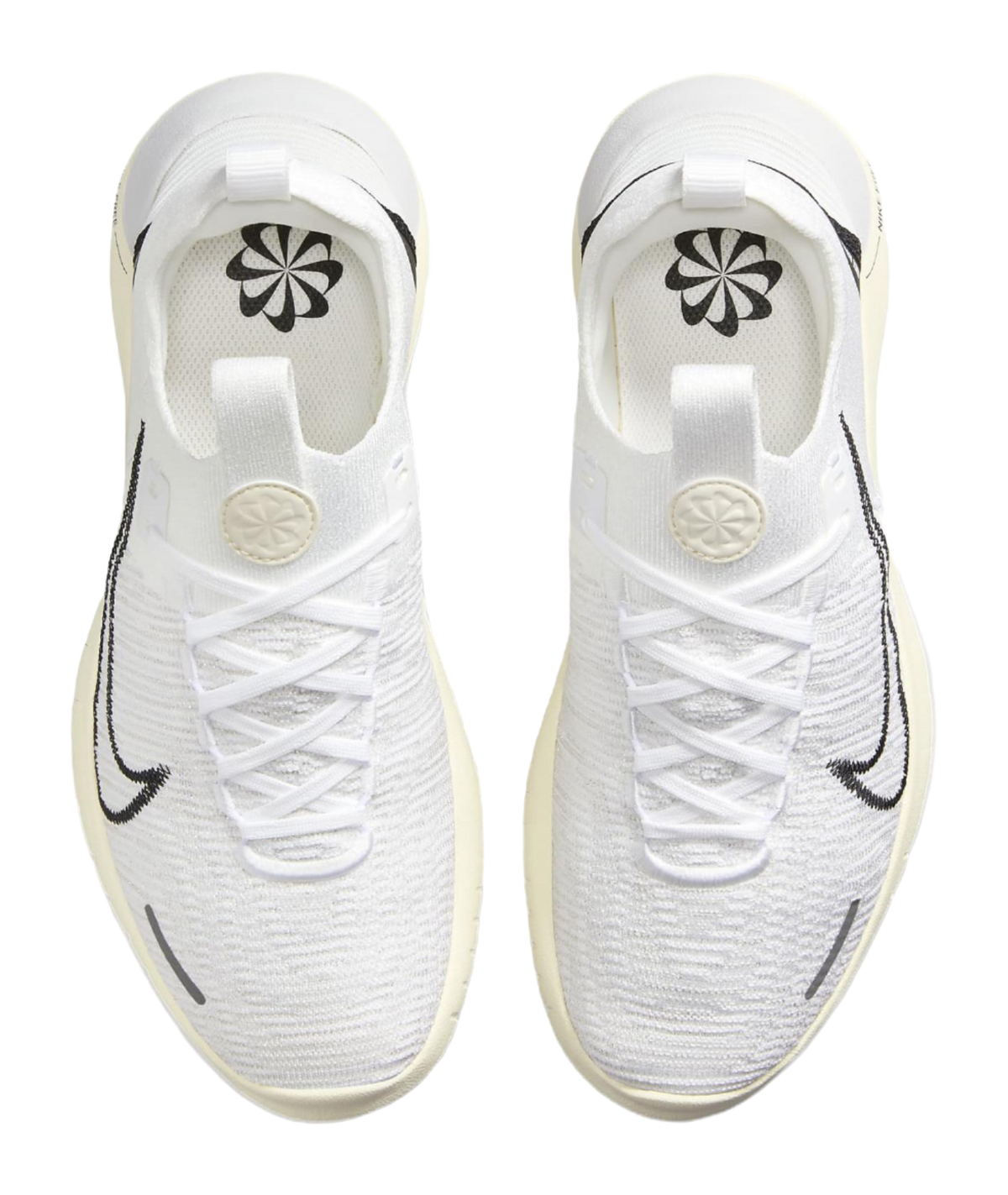 Nike Free Rn Nn Road Running Shoes White Coconut Milk Photon Dust Black Womens  vjsneaker.com