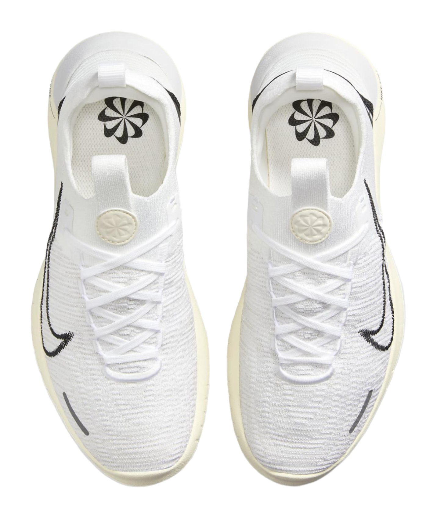 Nike Free Rn Nn Road Running Shoes White Coconut Milk Photon Dust Black Womens  vjsneaker.com