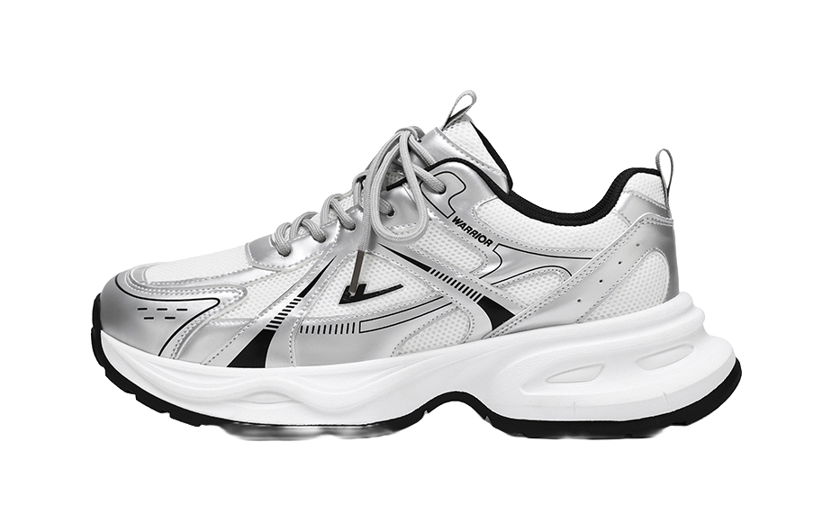 Warrior Abrasion Resistant Lightweight Height Increasing Low top Chunky Sneakers Unisex 