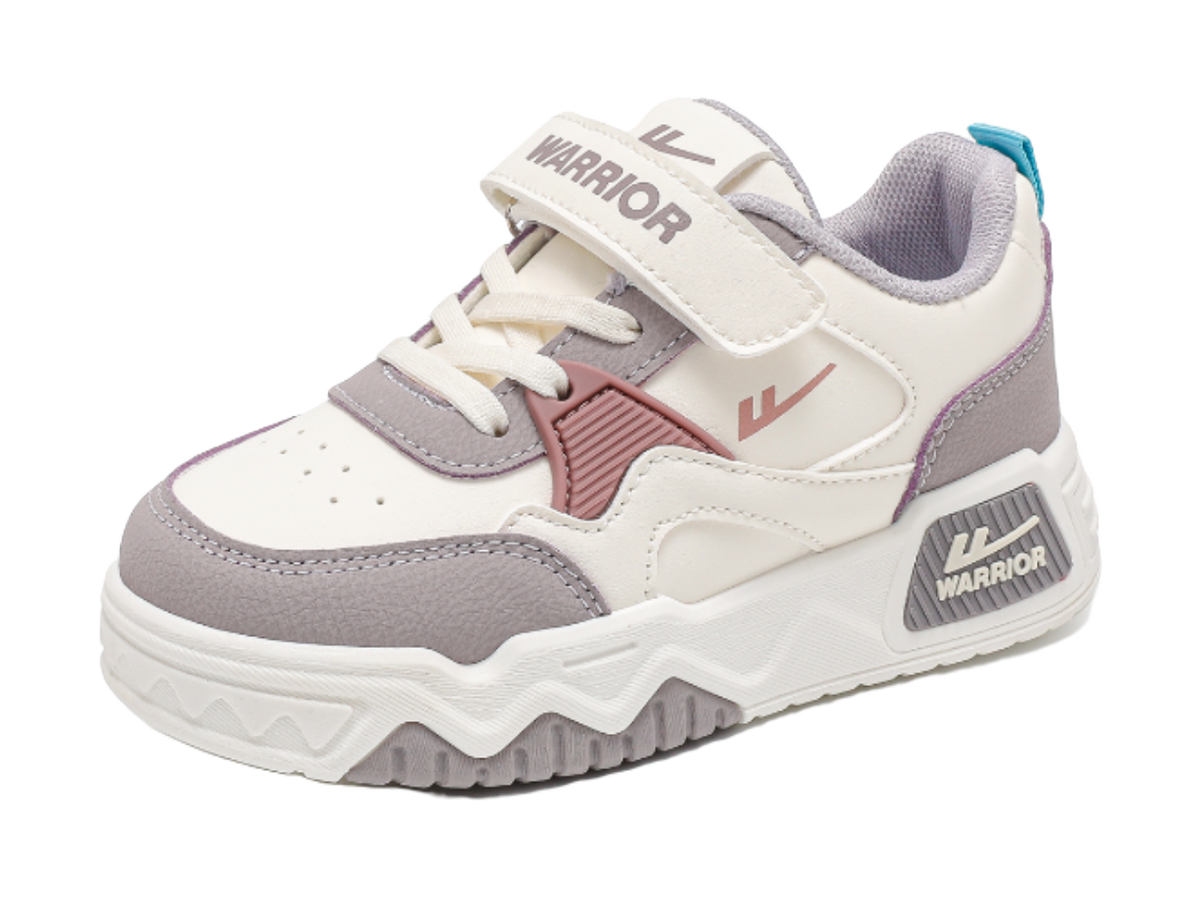 Warrior Boys Athletic Shoes Breathable Lightweight Cushioning Low top Girl Skateboard Shoes Kids  VJSNEAKER