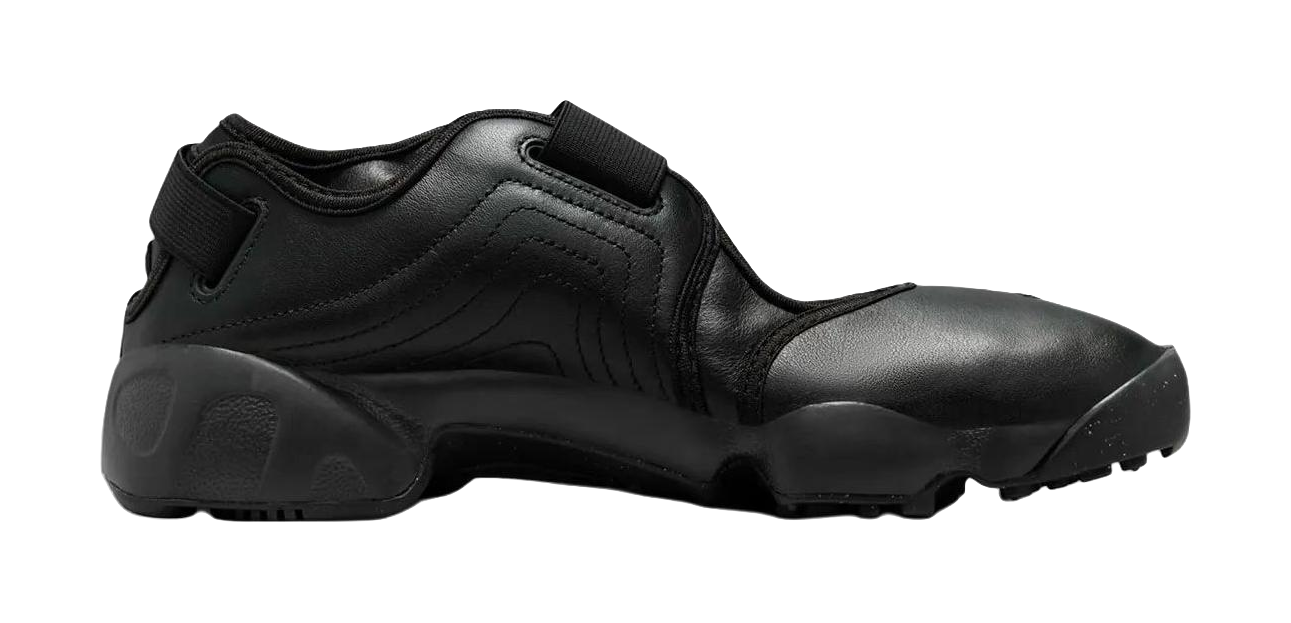 Nike Air Rift Leather Triple Black Womens  vjsneaker.com