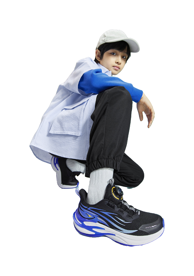 Antakids Chiyan Rebound Breathable Lightweight Cushioning Low top Kids Running Shoes Kids  VJSNEAKER