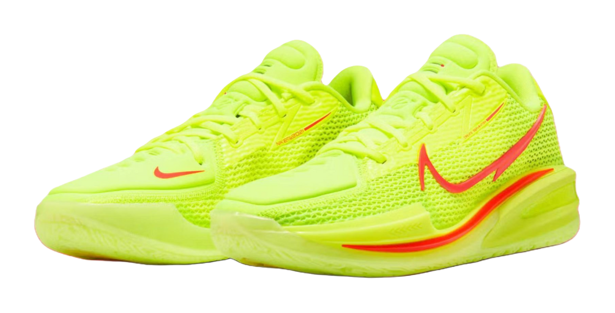Nike Air Zoom G.T. Cut 1 Breathable Basketball Shoes Unisex Yellow Red  vjsneaker.com