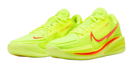 Nike Air Zoom G.T. Cut 1 Breathable Basketball Shoes Unisex Yellow Red  vjsneaker.com