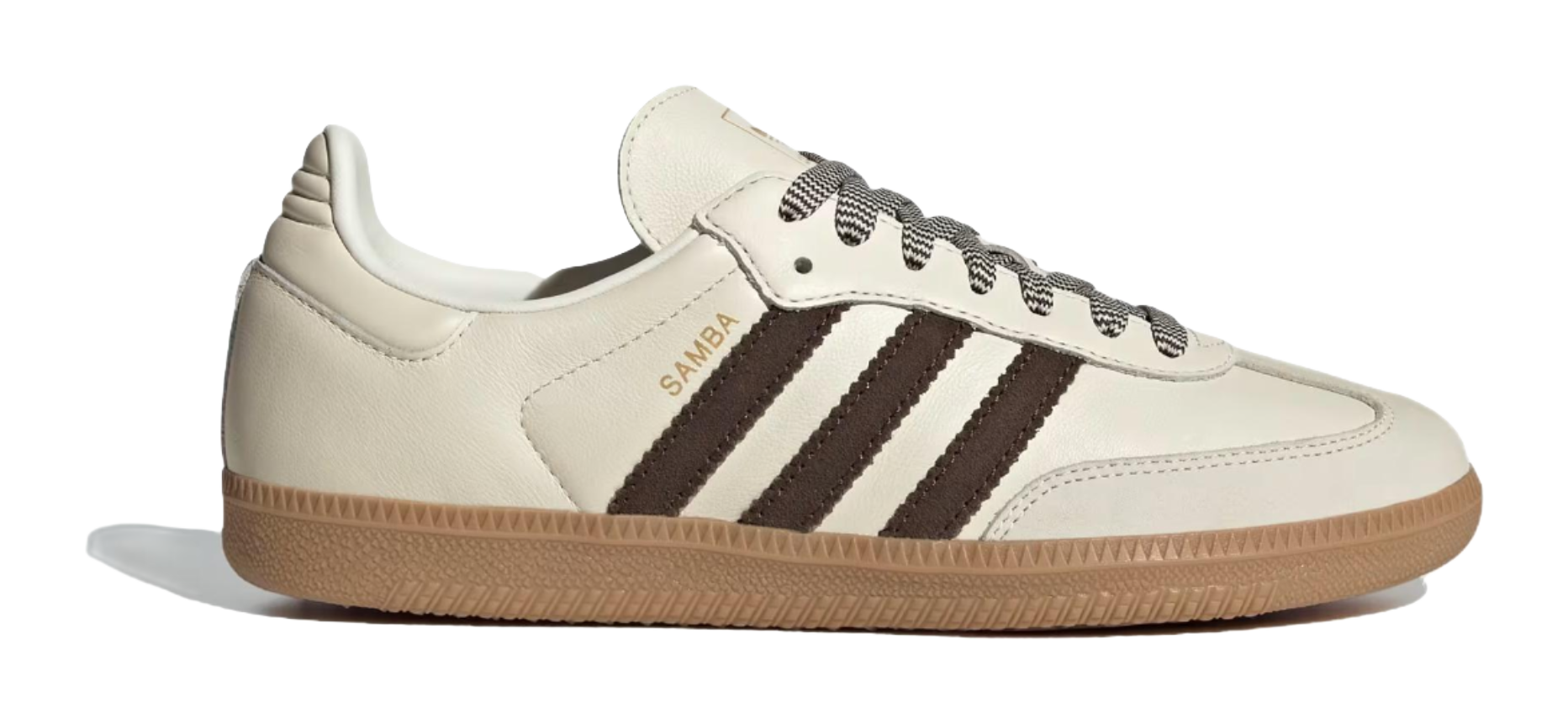 Adidas Womens Samba Og Off White Dark Brown  vjsneaker.com