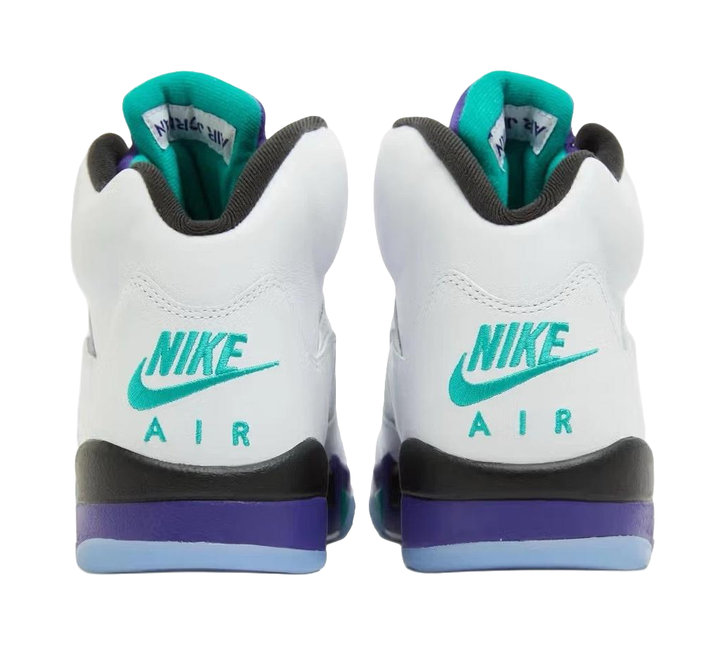 Jordan Air Jordan 5 Slip Resistant Abrasion Resistant Low top Childrens Basketball Shoes White Unisex  vjsneaker.com