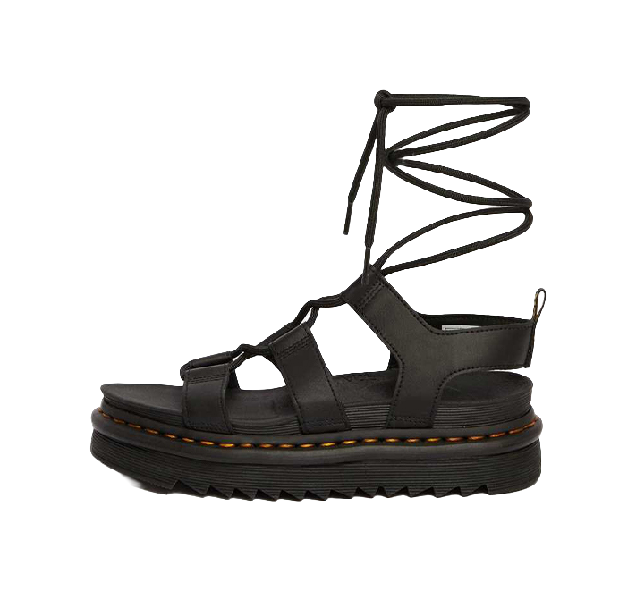 Dr.Martens Wmns Nartilla Gladiator Sandal Black Womens  vjsneaker.com