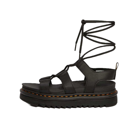 Dr.Martens Wmns Nartilla Gladiator Sandal Black Womens  vjsneaker.com