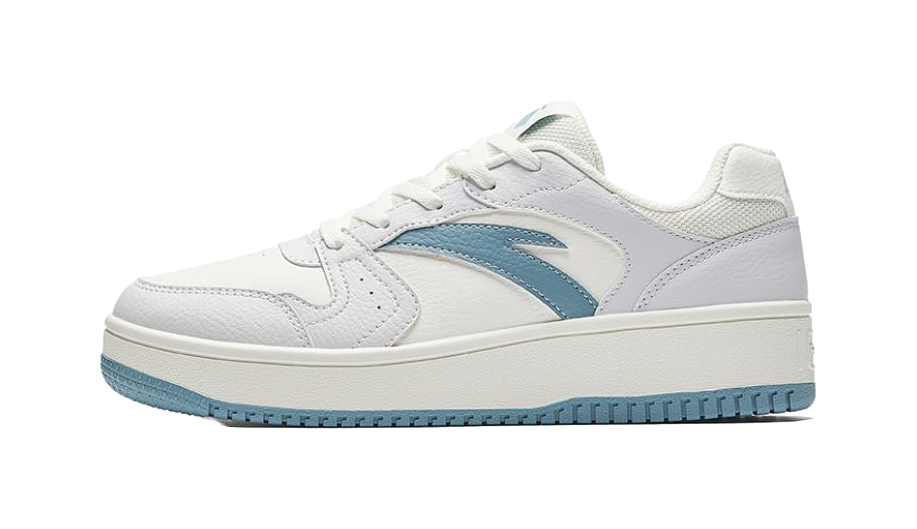 Anta Small Inspiration Anti-Slip And Wear-Resistant Lightweight Low-Top Skateboard Shoes Women's White Blue 