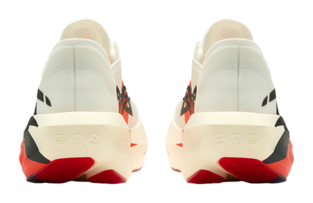 BMAI Jingtan 4.0 running shoes, back view with white heel tabs and red outsole accents