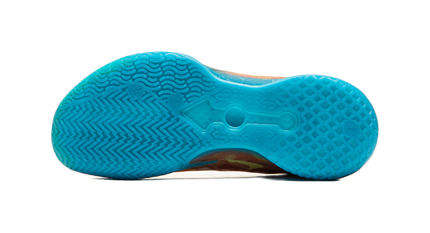 LiNing Knife 5 Slip Resistant Coverage Lightweight Rebound Performance Basketball Shoes Mens Orange Blue  VJSNEAKER