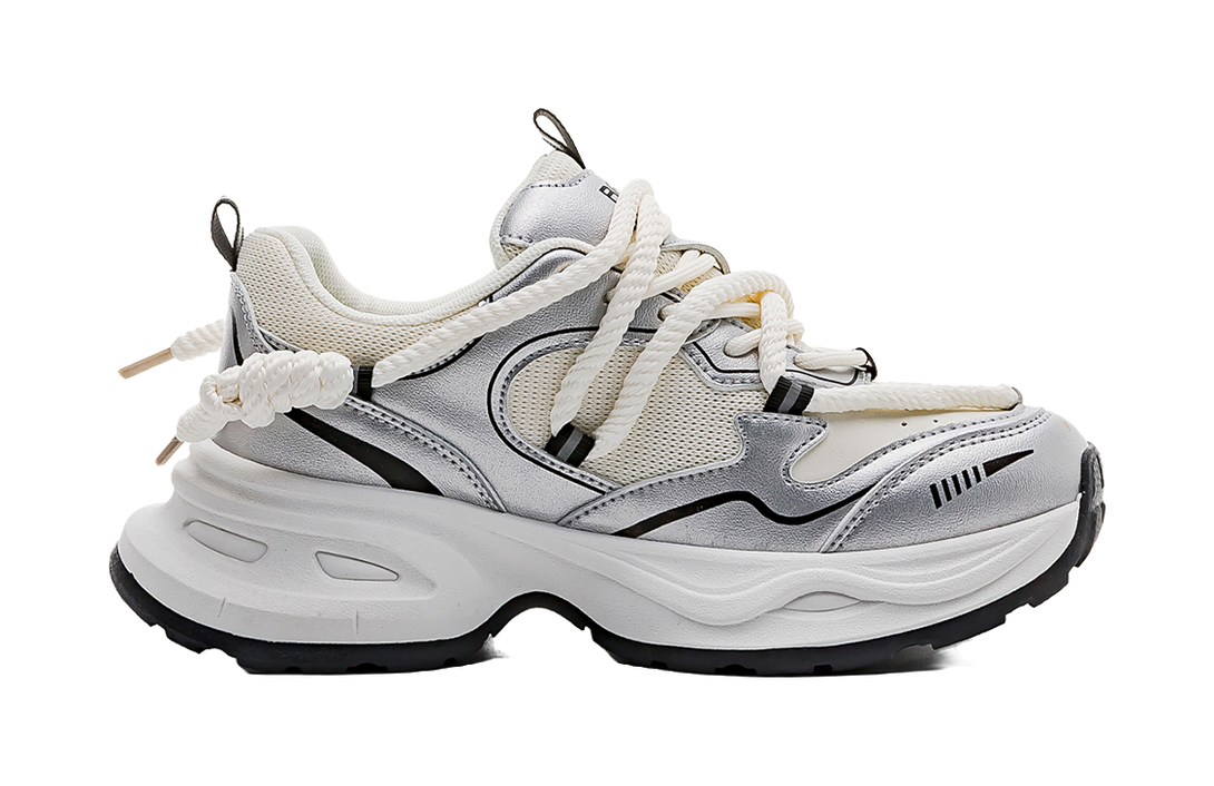 RENBEN Abrasion Resistant Breathable Coverage Balance Height Increasing Low top Chunky Sneakers Unisex 